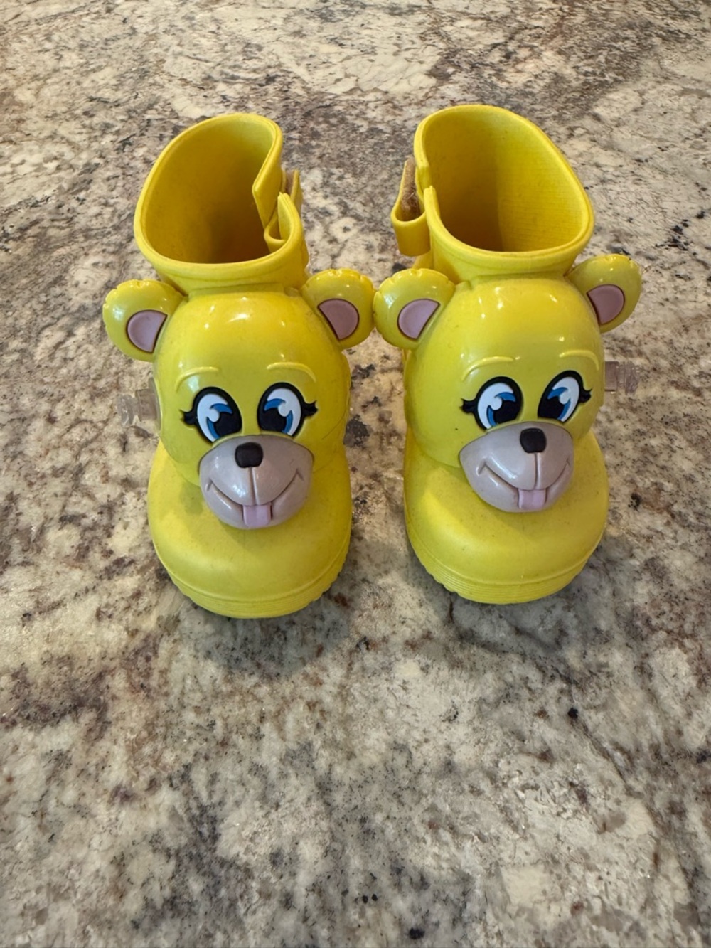 Mini Melissa Yellow Bear Rain Boots for Kids